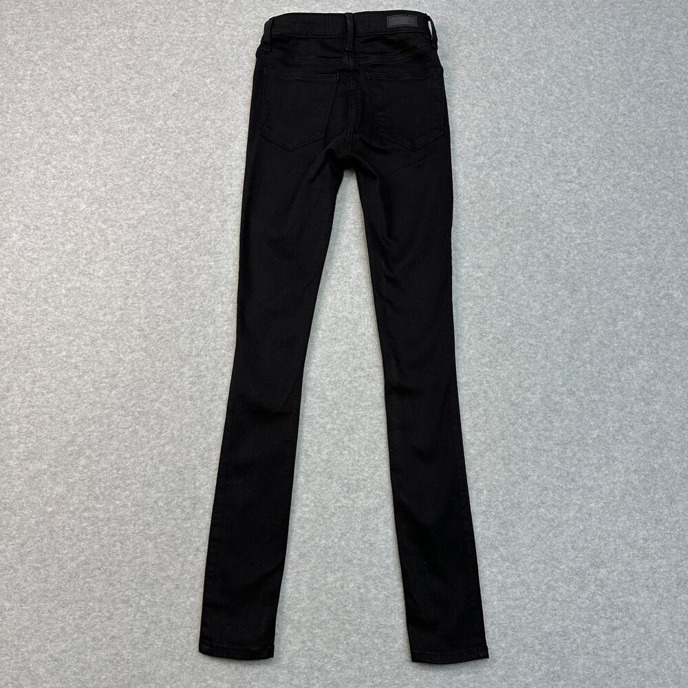 Abercrombie & Fitch The Jean Leggings Womens 24 Black High Rise Stretch Zip Fly - Picture 6 of 13